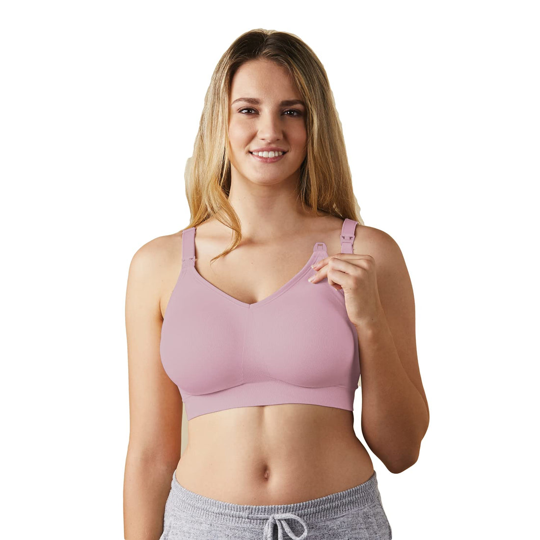 Bravado! Body Silk Seamless Nursing Bra 1401 (XS, Dusted Peony)