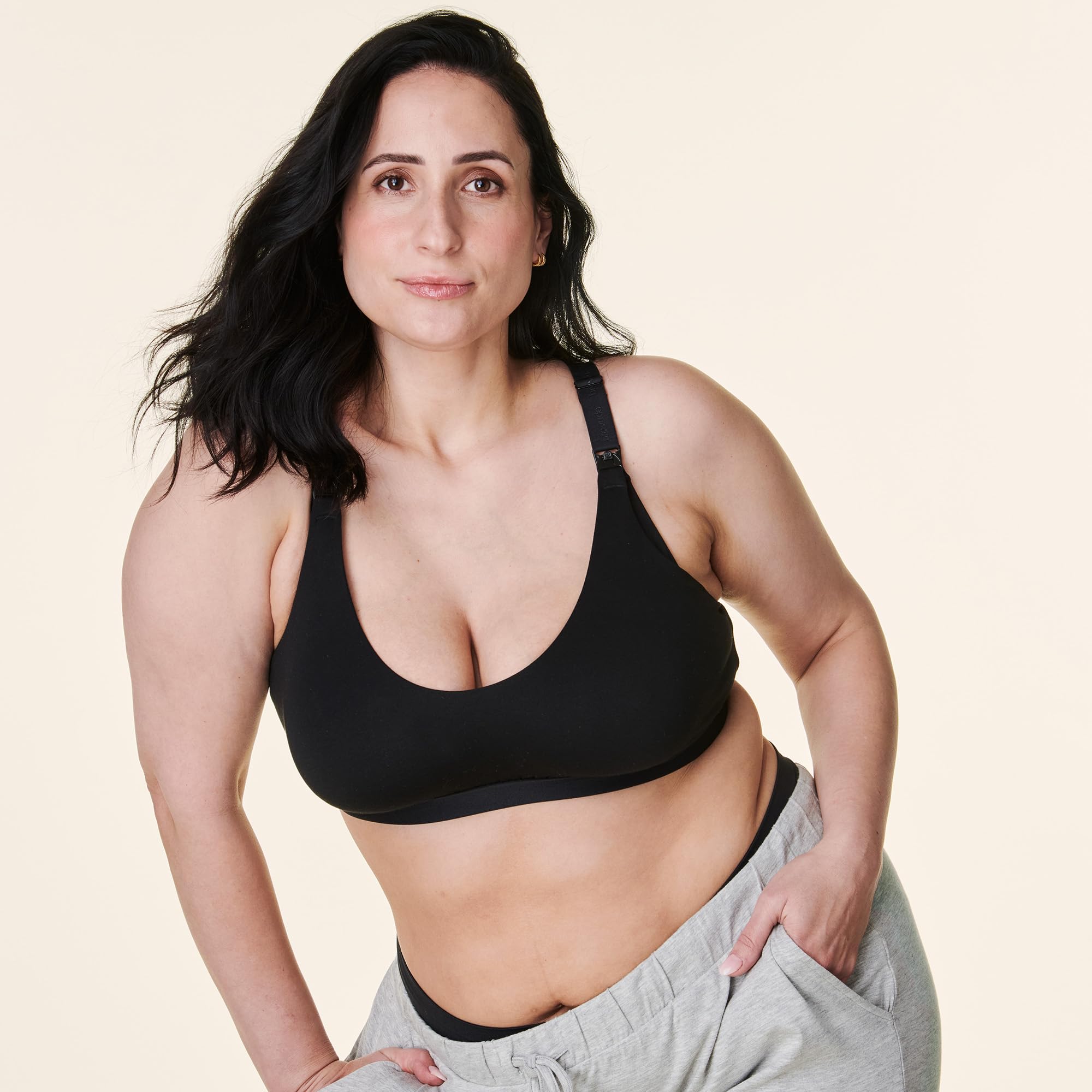 Bravado Designs Women's Cotton Pullover Maternity & Nursing Wireless Full Coverage Bra