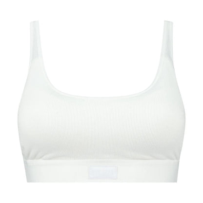 Natural Rib Bra Top White S
