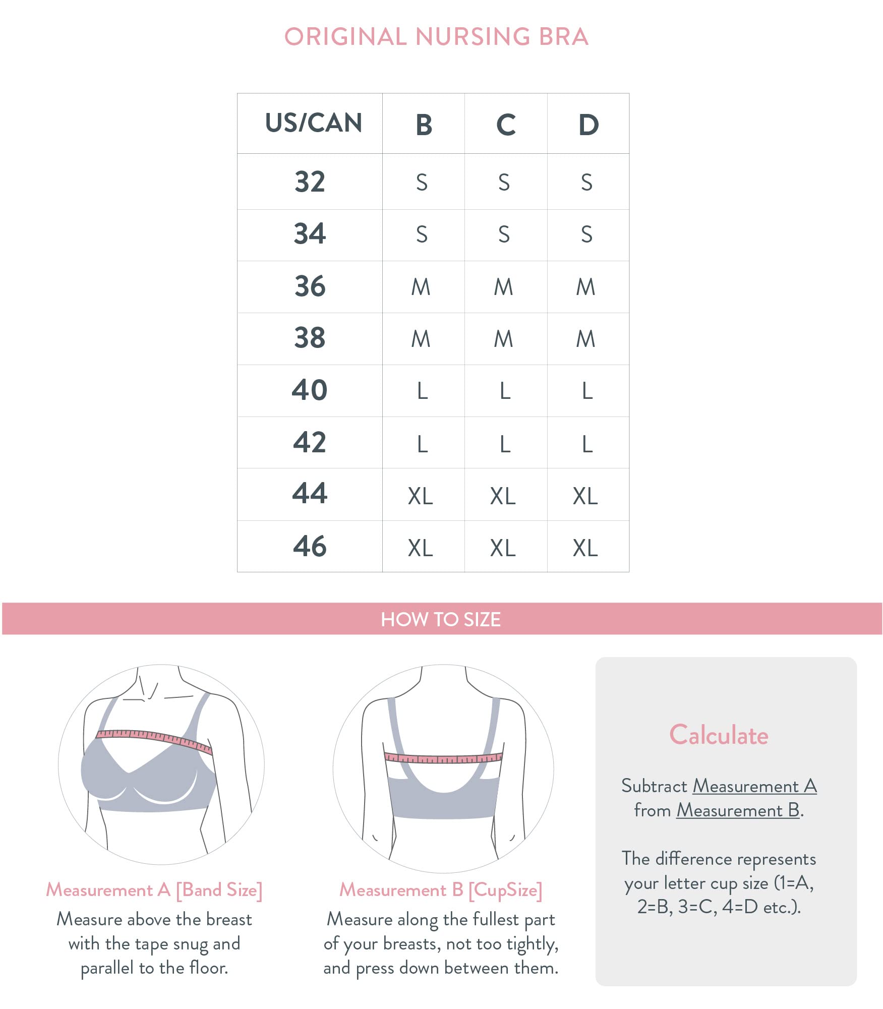 BRAVADO! DESIGNS Women's Original Maternity & Nursing Sleep Bra, Cotton-Modal, Pink L