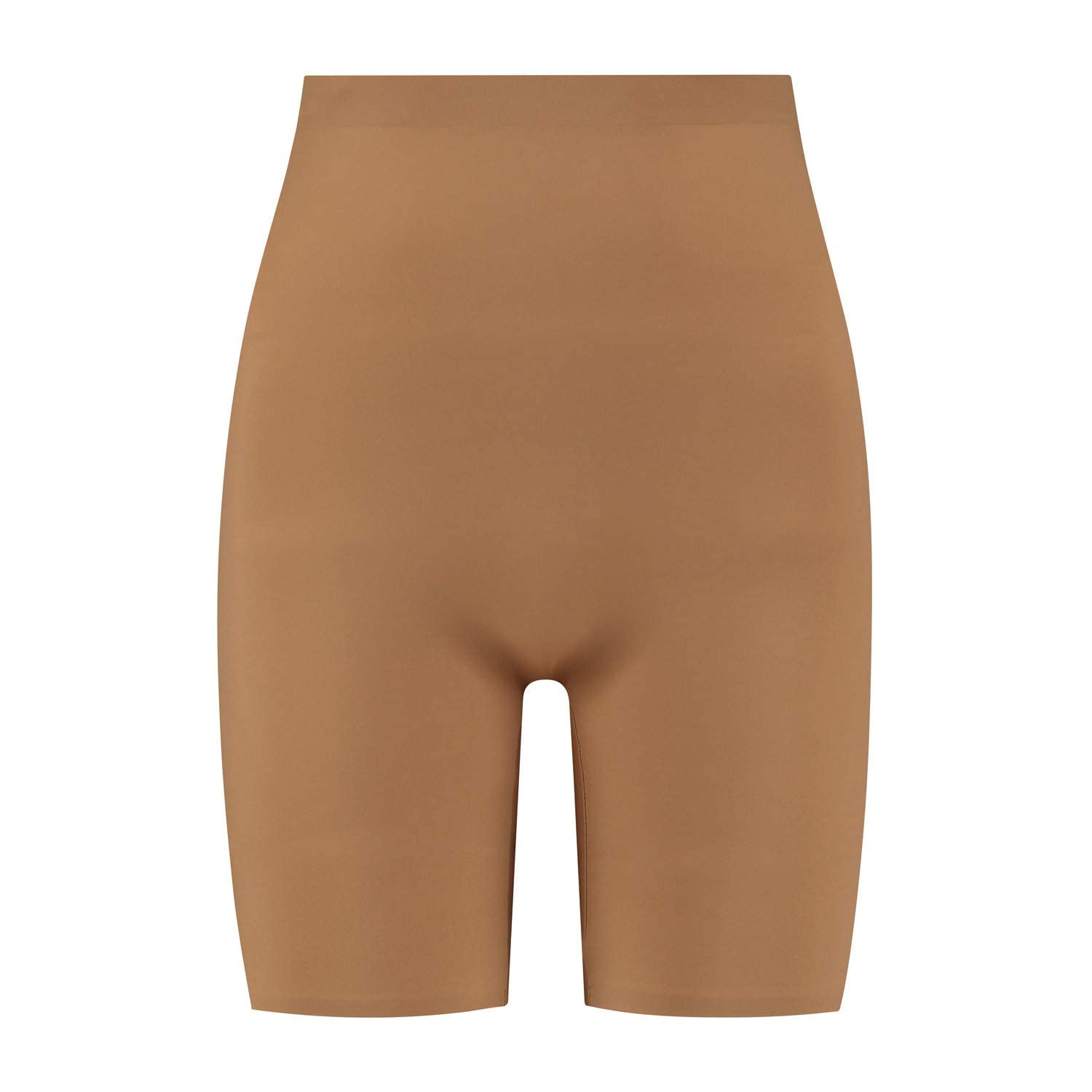 Bye Bra Invisible Shorts, Seamless Shapewear, Light Tummy Control Knickers, Smooth Shaping Comfortable Underwear, Anti-Chafing Shorts, Nude and Black, S-XL (Light Brown, XL)