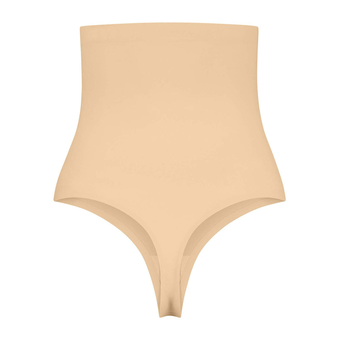 Bye Bra Invisible Thong, High Waist, Low Control, No Stitch, Cotton Gusset, Lightweight