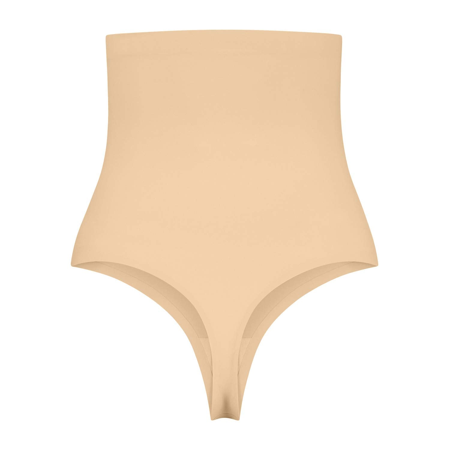 Bye Bra Invisible Thong, High Waist, Low Control, No Stitch, Cotton Gusset, Lightweight