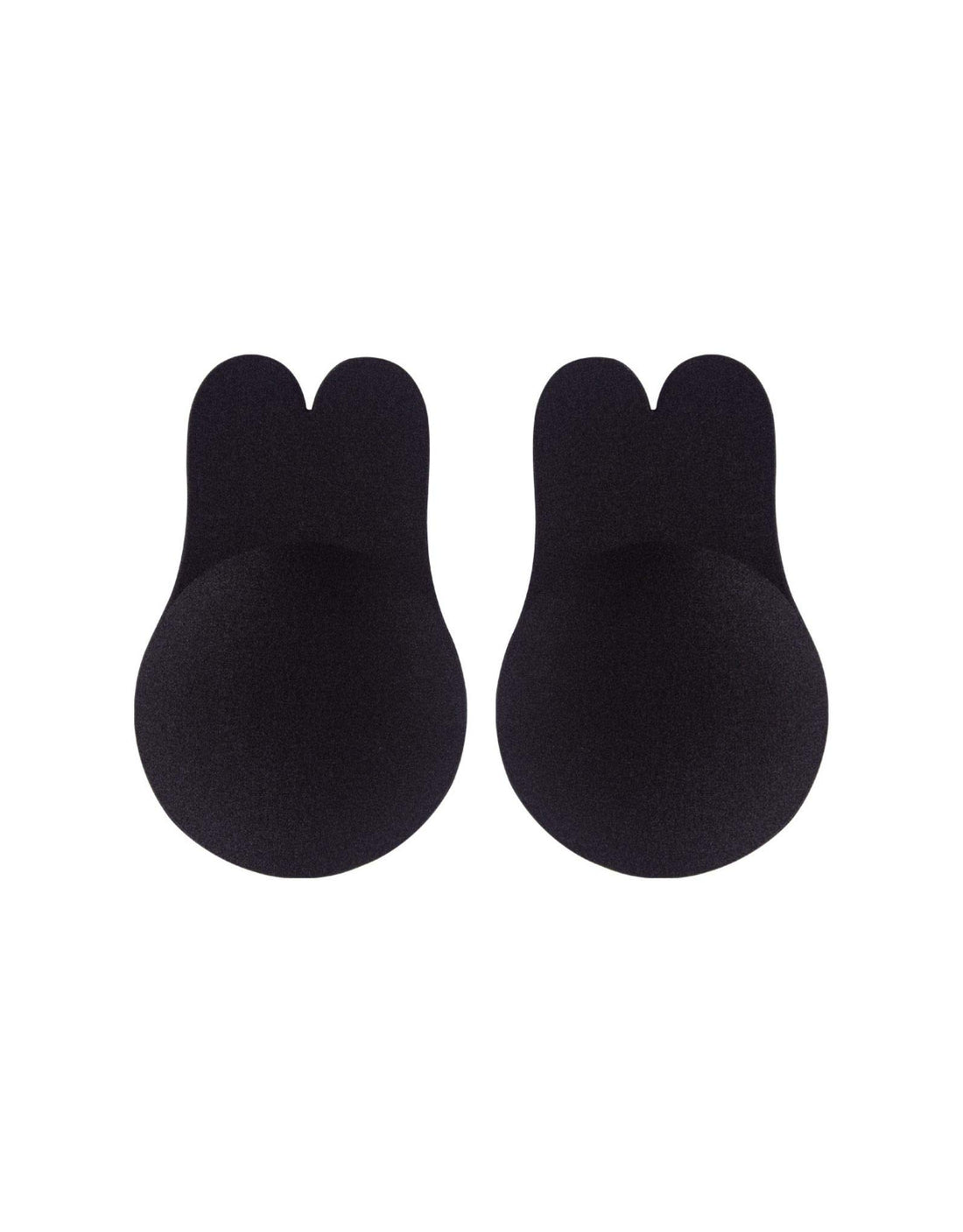 Bye Bra Fabric Pull Up Bra, Rabbit Form Adhesive Bra, Adhesive Pull Up Bra, Breast Lifting Pasties, Reusable Adhesive Nipple Covers, Black, M and XL