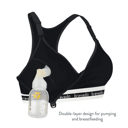 BRAVADO! DESIGNS Original Pumping &amp; Nursing Bra (Black, M Plus)