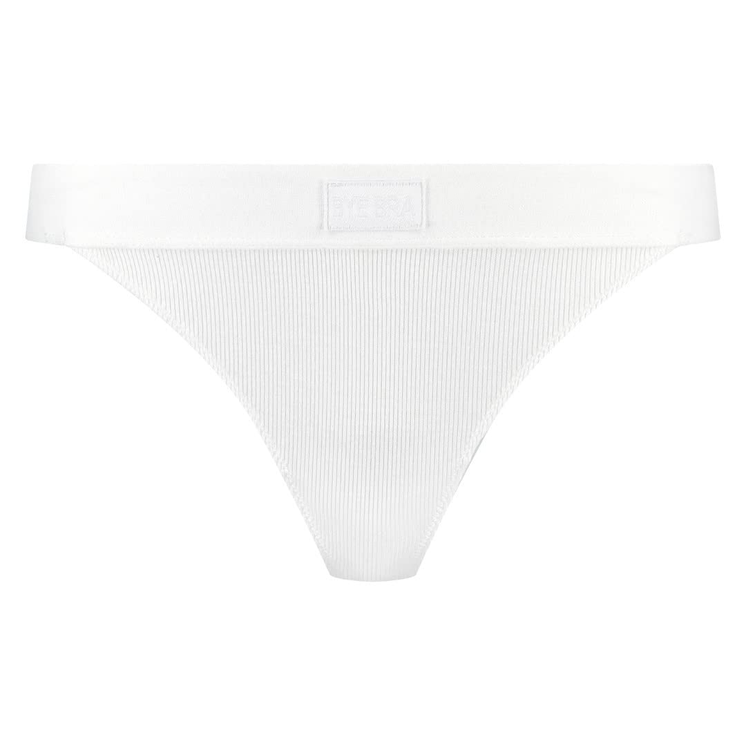 Bye Bra Natural Rib Tanga White S