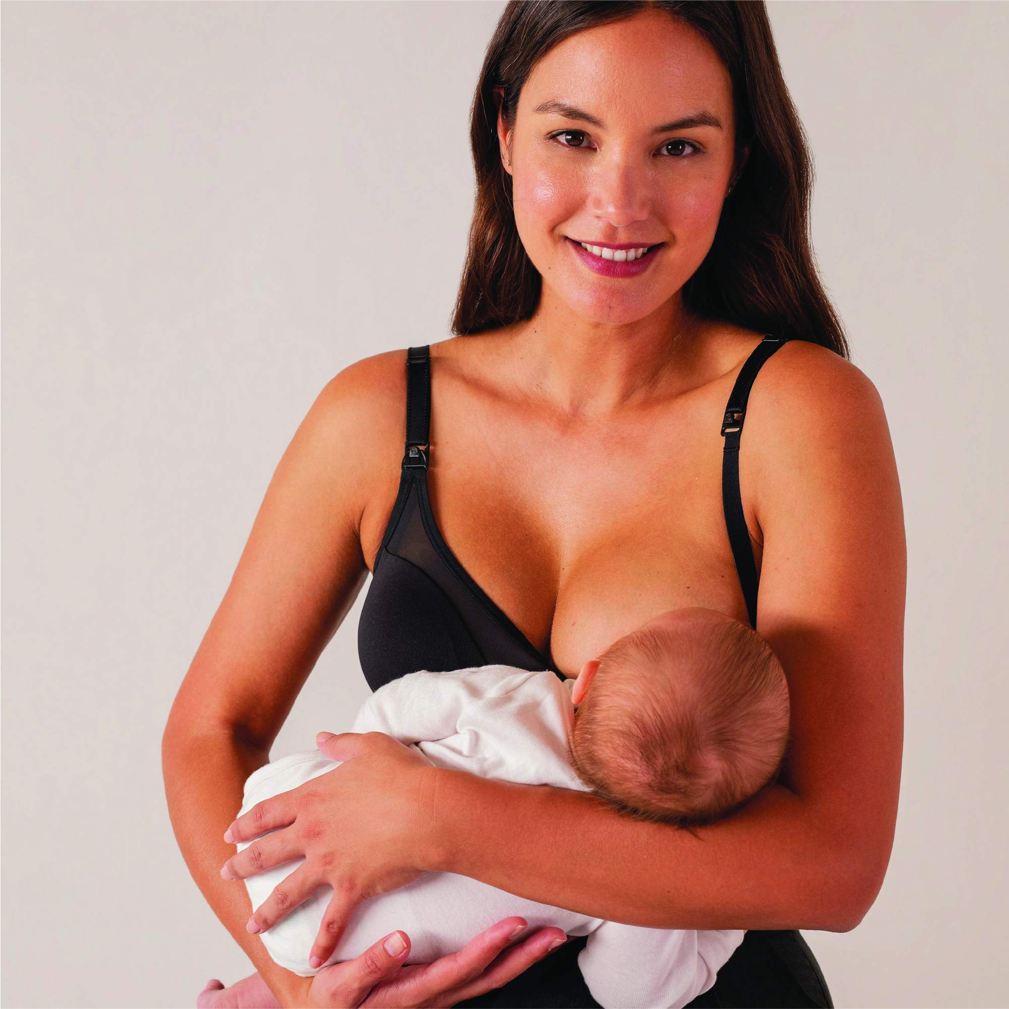 Bravado Designs Body Silk Seamless Sheer Nursing Bra (Black, M)