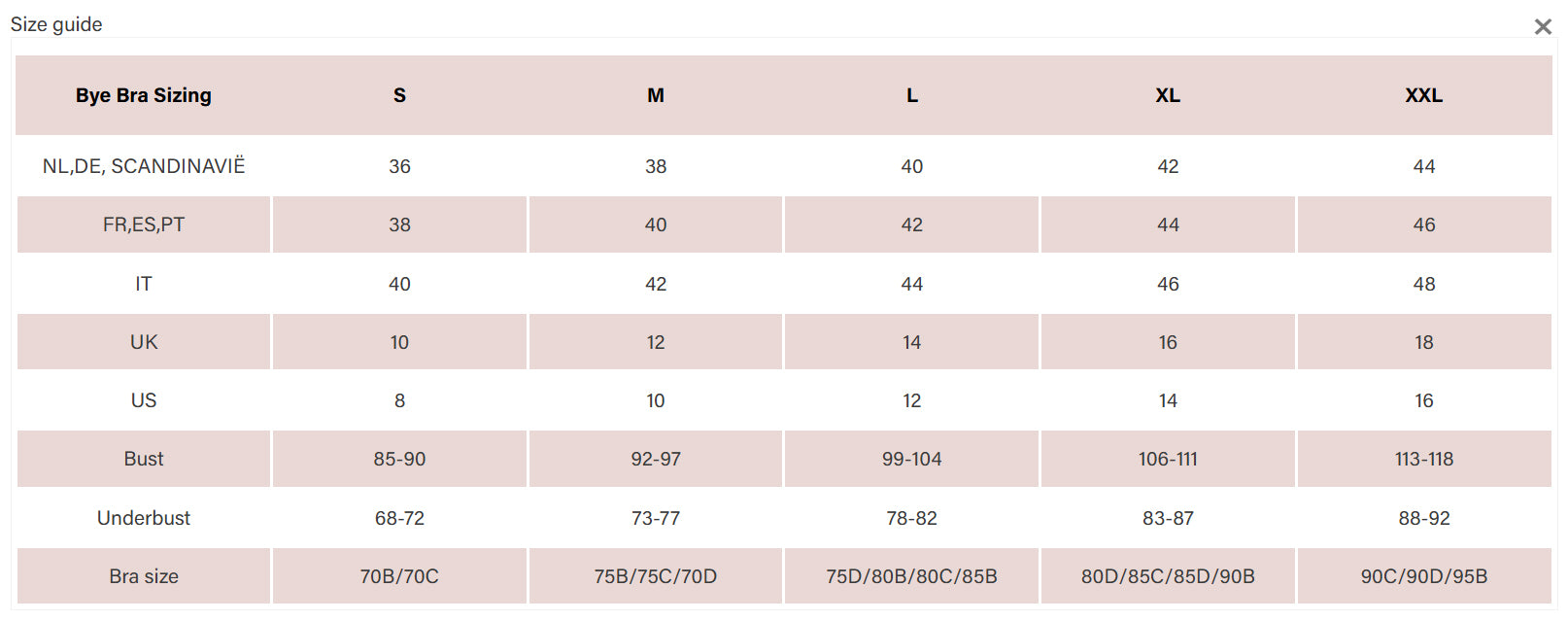 Bye Bra Soft Touch Seamless Tube Top Beige XL