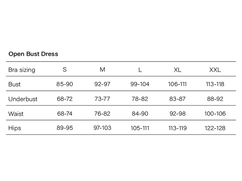 Bye Bra Powermesh Open Bust Dress, High Control, Bonded Edges, Breathable Mesh, Transparent Look, Lightweight, Shapewear