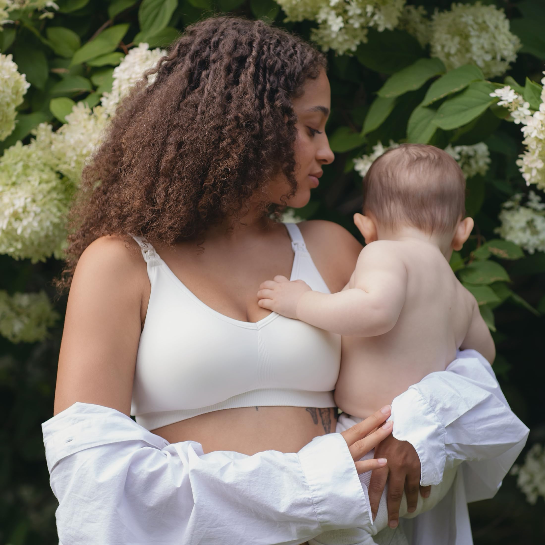 BRAVADO! DESIGNS Women's Body Silk Seamless Nursing Maternity Bra, Dusted PEO, Opaque