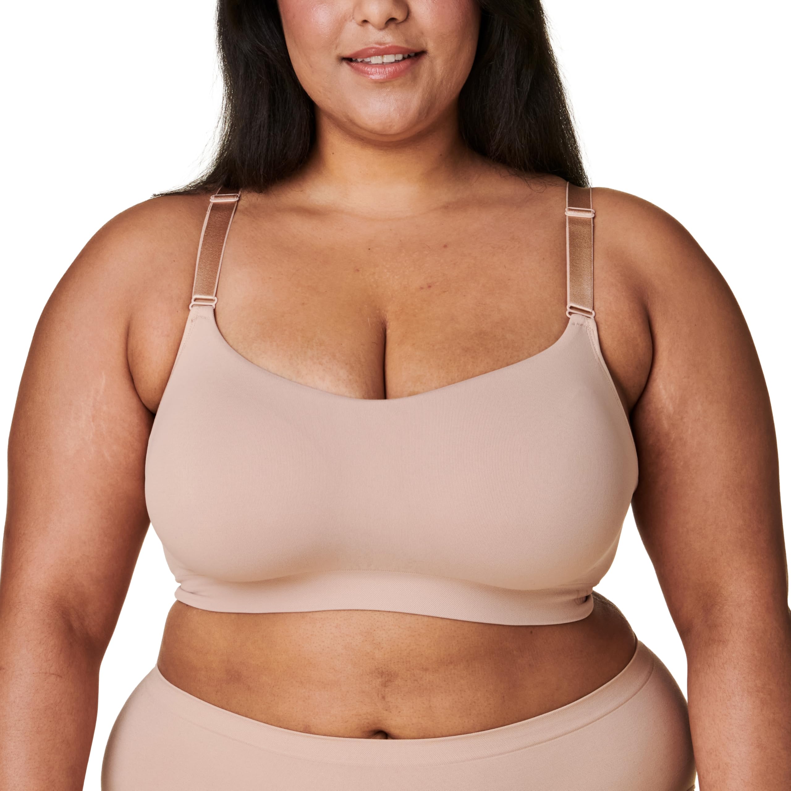 Bravado Designs Everyday Bra, Non Wired Balconette Bra for Women, Comfort Bra