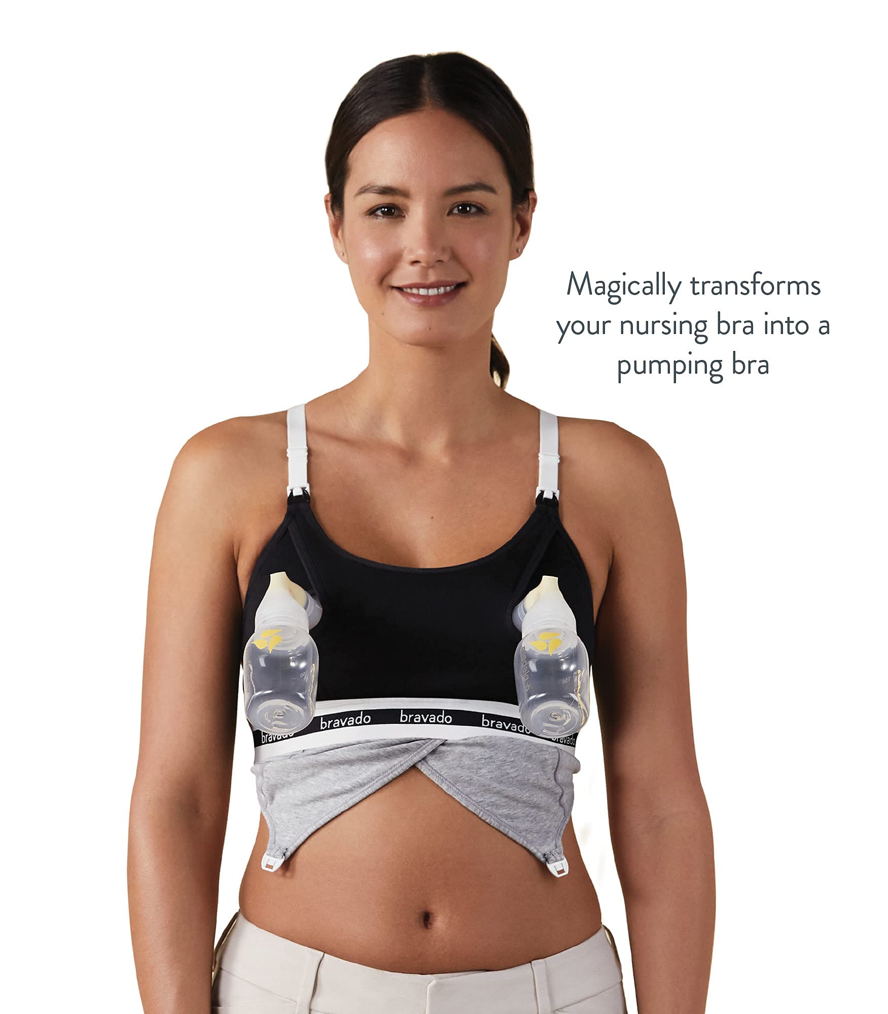 Bravado Women's Clip and Pump Maternity Bra, Opaque