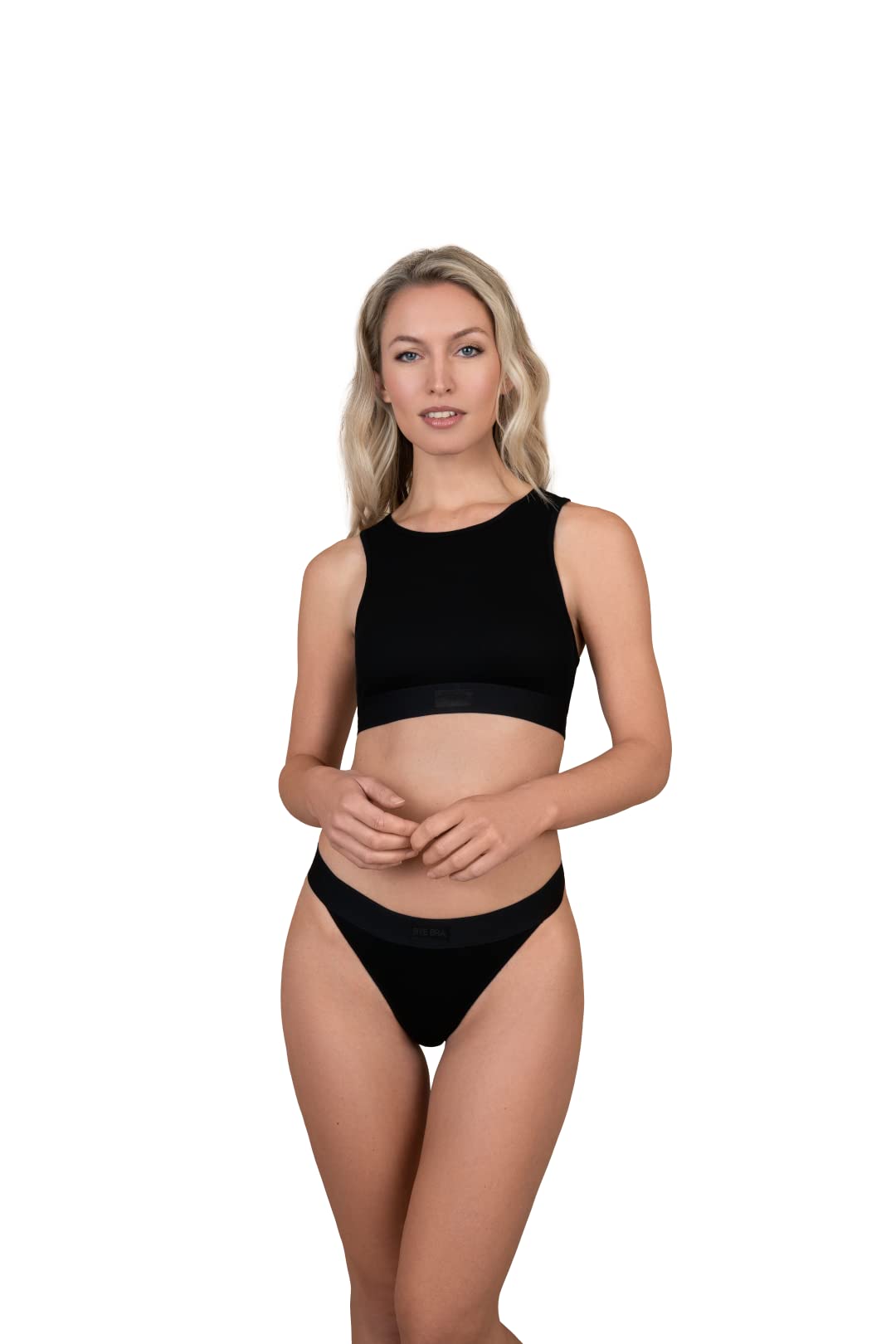 Bye Bra Natural Rib Tanga Black XXL