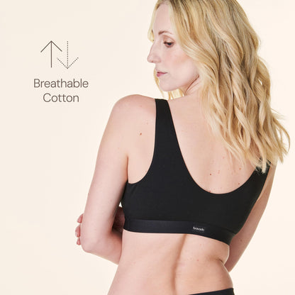 Bravado Designs Wireless Cotton Sleep Bras for Women, Everyday Bralette