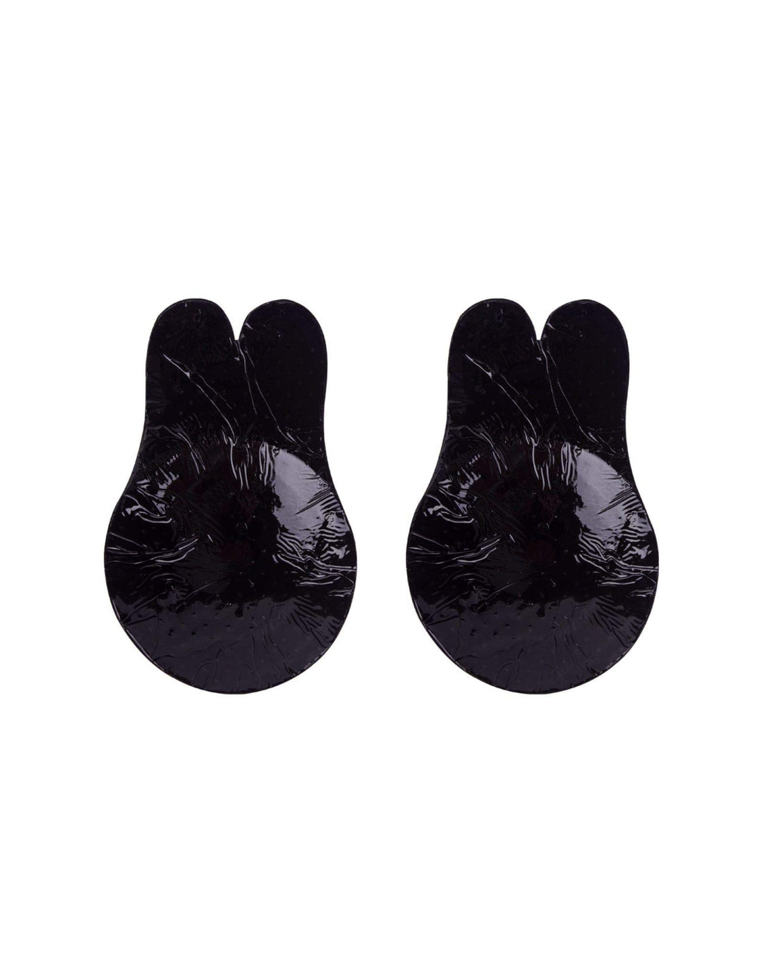 Bye Bra Fabric Pull Up Bra, Rabbit Form Adhesive Bra, Adhesive Pull Up Bra, Breast Lifting Pasties, Reusable Adhesive Nipple Covers, Black, M and XL