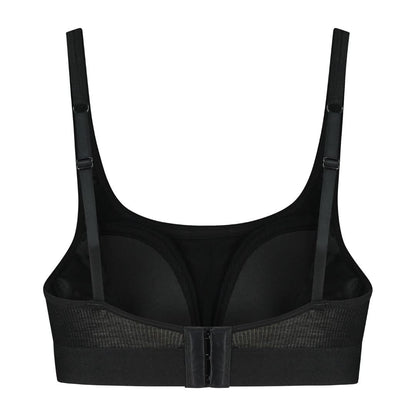 Natural Rib Bra Top Black XXL