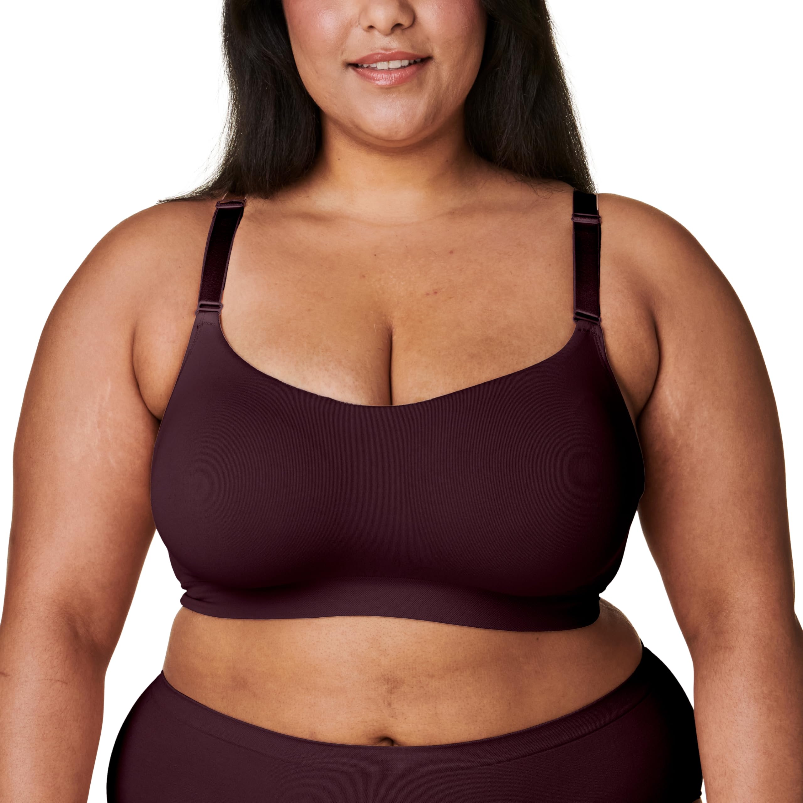 Bravado Designs Everyday Bra, Non Wired Balconette Bra for Women, Comfort Bra