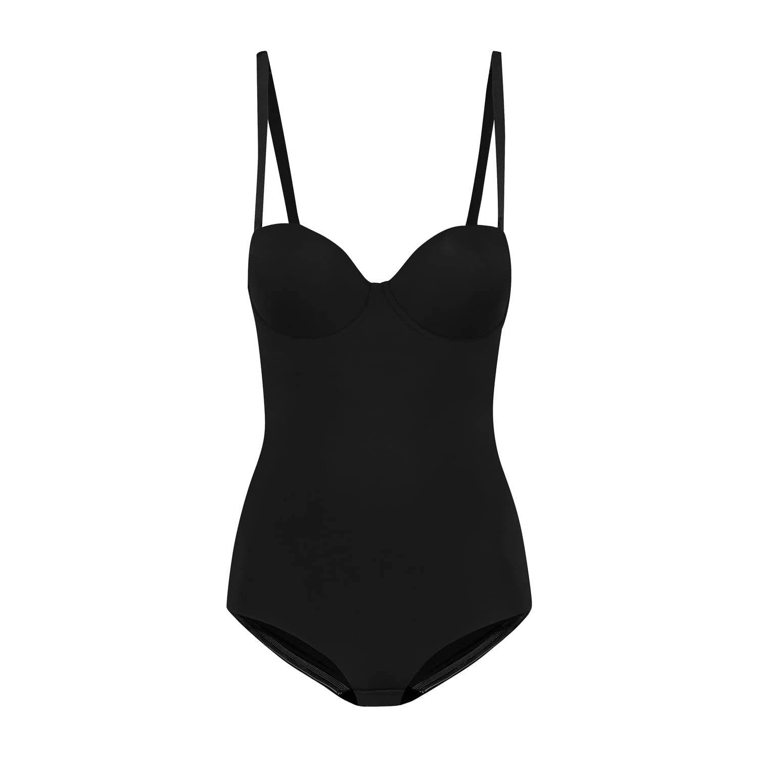 Bye Bra Sculpting Bodysuit, Padded Breast Cups, Removable Shoulder Straps, Shapewear for Women, 2 Colors, S-XXL