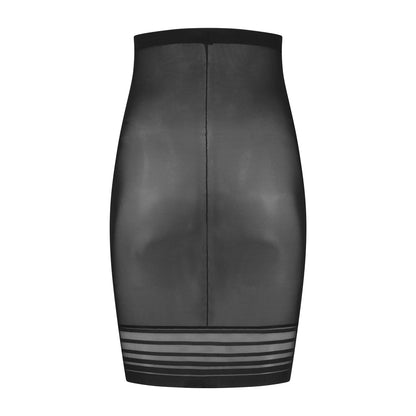 Bye Bra Powermesh High Waist Skirt, High Control, Double-Layer Front Panel, Cotton Crutch, Silicone Strap, Shapewear