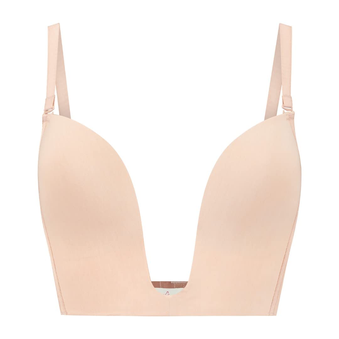 Ultra Plunge Bra Beige XL