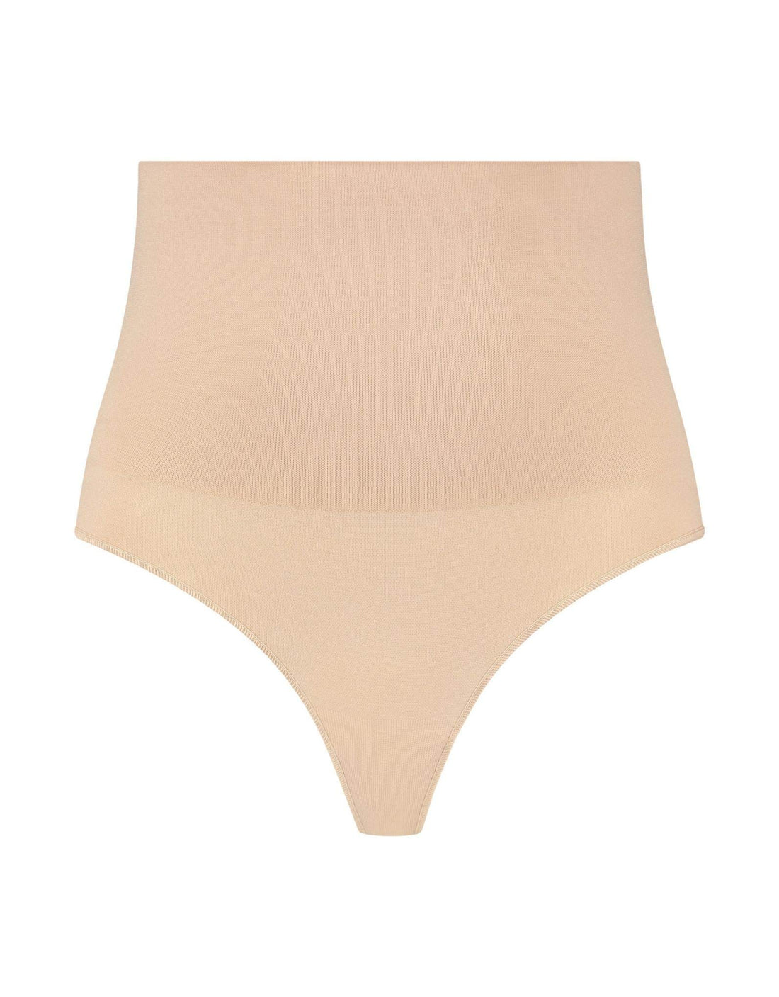 Bye Bra Seamless Thong, Shaping Thong, Medium Tummy Control, Butt Lift, Shapewear for Women, Black/Beige Size: S- XXL