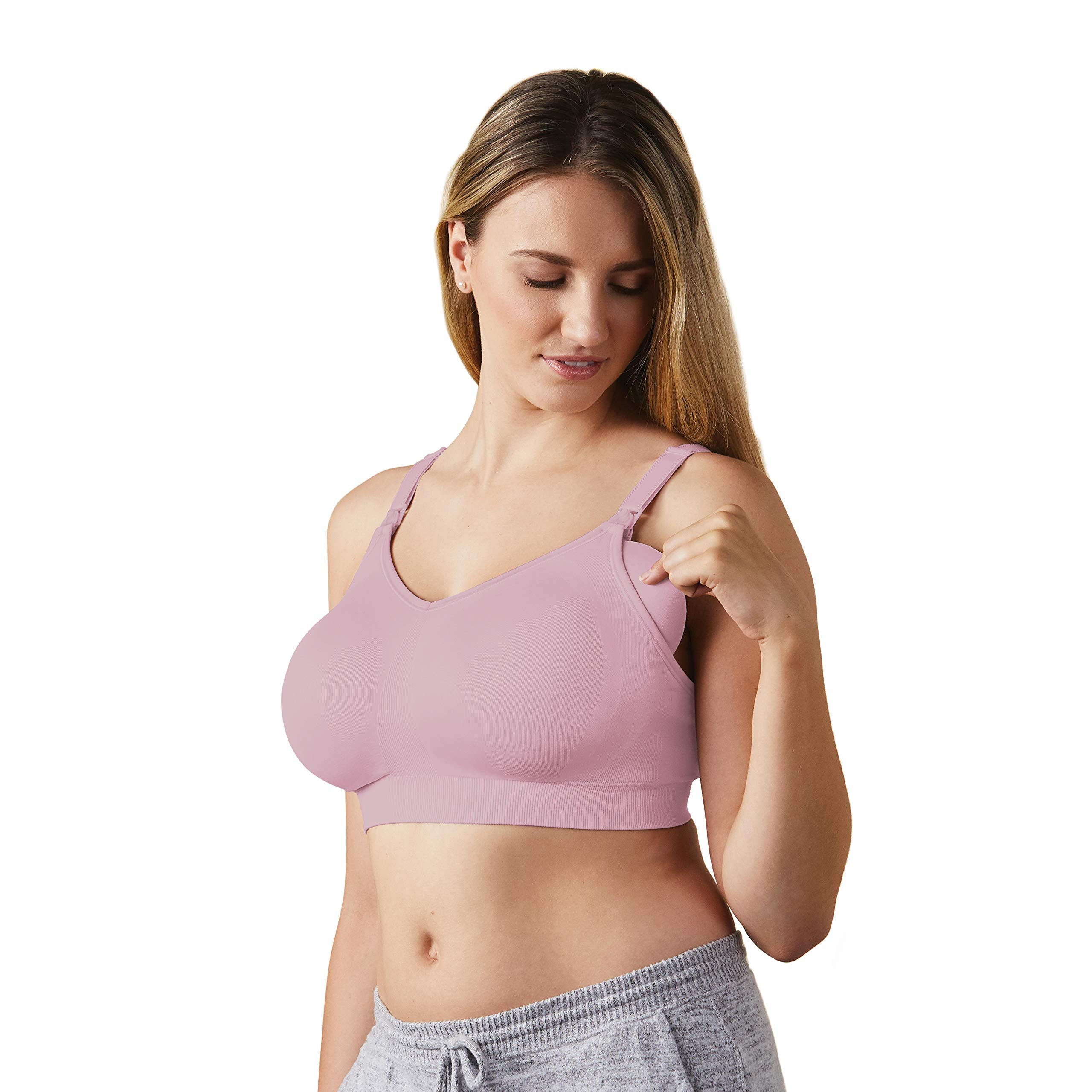 BRAVADO! DESIGNS Women's Body Silk Seamless Nursing Maternity Bra, Dusted PEO, Opaque