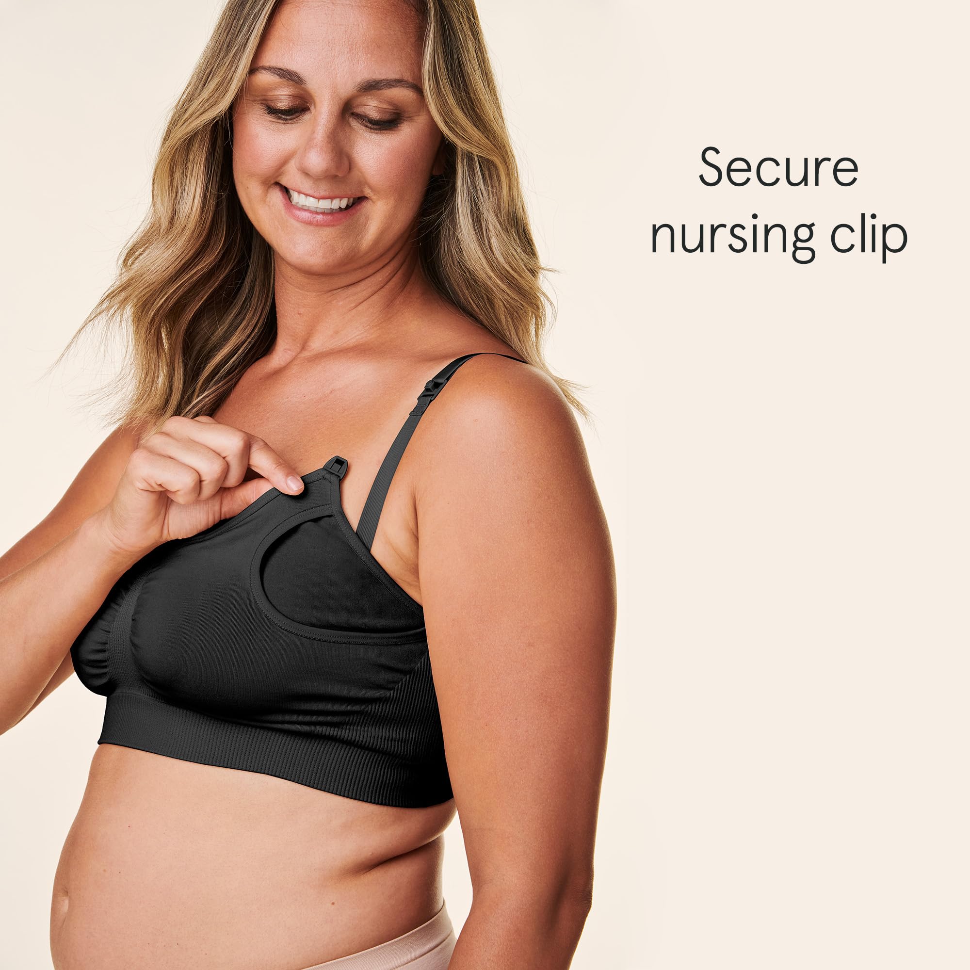 Bravado Designs Hands Free Pumping Bra & Nursing Bra 2-in-1 Seamless for Maternity & Breastfeeding