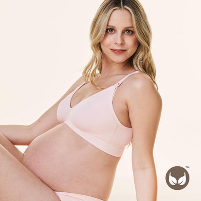 Bravado Designs Nursing Bra for Breastfeeding Comfort Wireless Bra V-Neck Maternity Bra