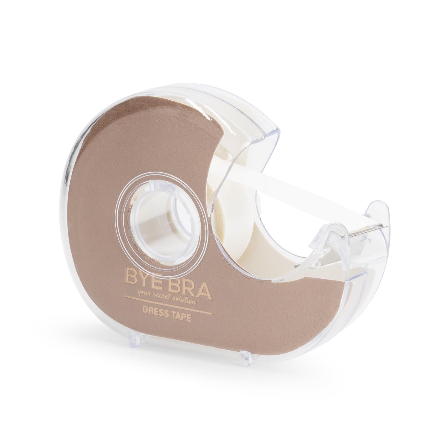 Bye Bra Dress Tape, Fashion Tape, Transparent Adhesive Tape, Double Sided Tape, 3 Meters Long Tape with Dispenser, One Size