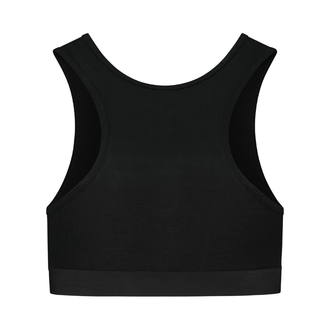 Natural Rib Cropped Tanktop Black M