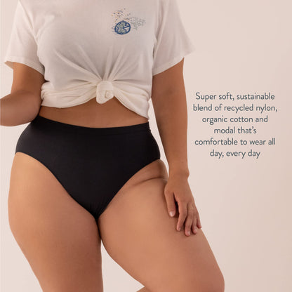 Bravado Designs Sustainable Panty | High-Rise | Seamless | Recycled Nylon, Organic Cotton &amp; Modal Blend | XS-XXL