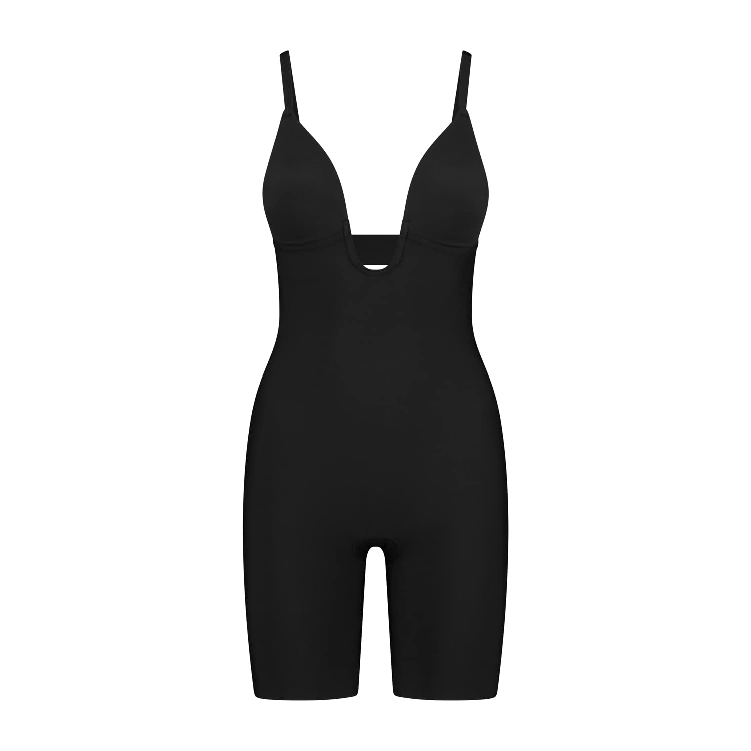 Bye Bra Sculpting Bodysuit Deep V, Laser Cut Edges, Silicone Straps, Wire-Free Cups, Shapewear For Women, Mid Waist Shapewear, Sculpting Collection