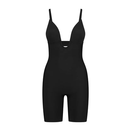 Bye Bra Sculpting Bodysuit Deep V, Laser Cut Edges, Silicone Straps, Wire-Free Cups, Shapewear For Women, Mid Waist Shapewear, Sculpting Collection