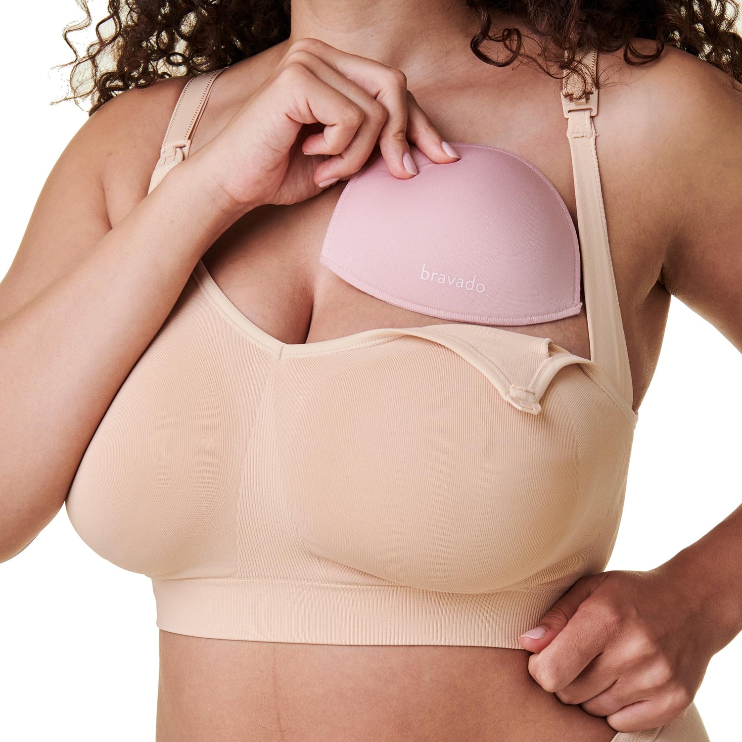 BRAVADO! DESIGNS Reusable Nursing Pads, 2 Pack Leak Resistant Absorbent Washable Breast Pads for Breastfeeding (43001)