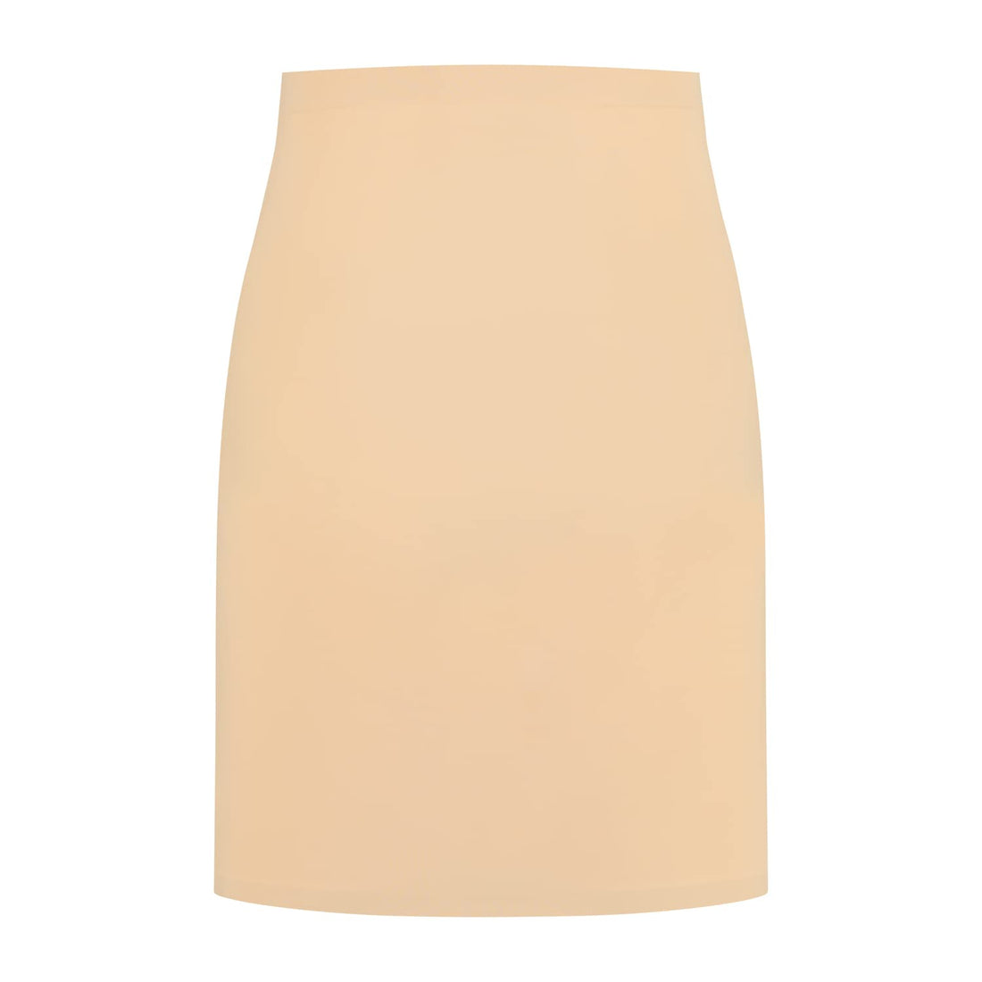 Bye Bra Invisible Skirt, Shaping half slip high waist Underskirt, Light Tummy Control, Seamless Shapewear, Slimming Underwear, Nude and Black, S-XL (Beige, XXL)