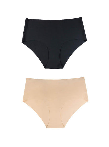 Bye Bra Invisible High Brief Panties, Seamless High Rise Underwear, Smooth and Comfortable Knickers with no-Stitching
