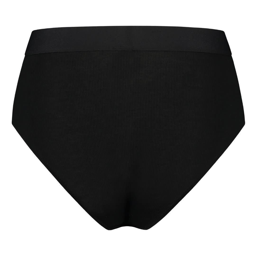 Natural Rib Hiphugger Black S