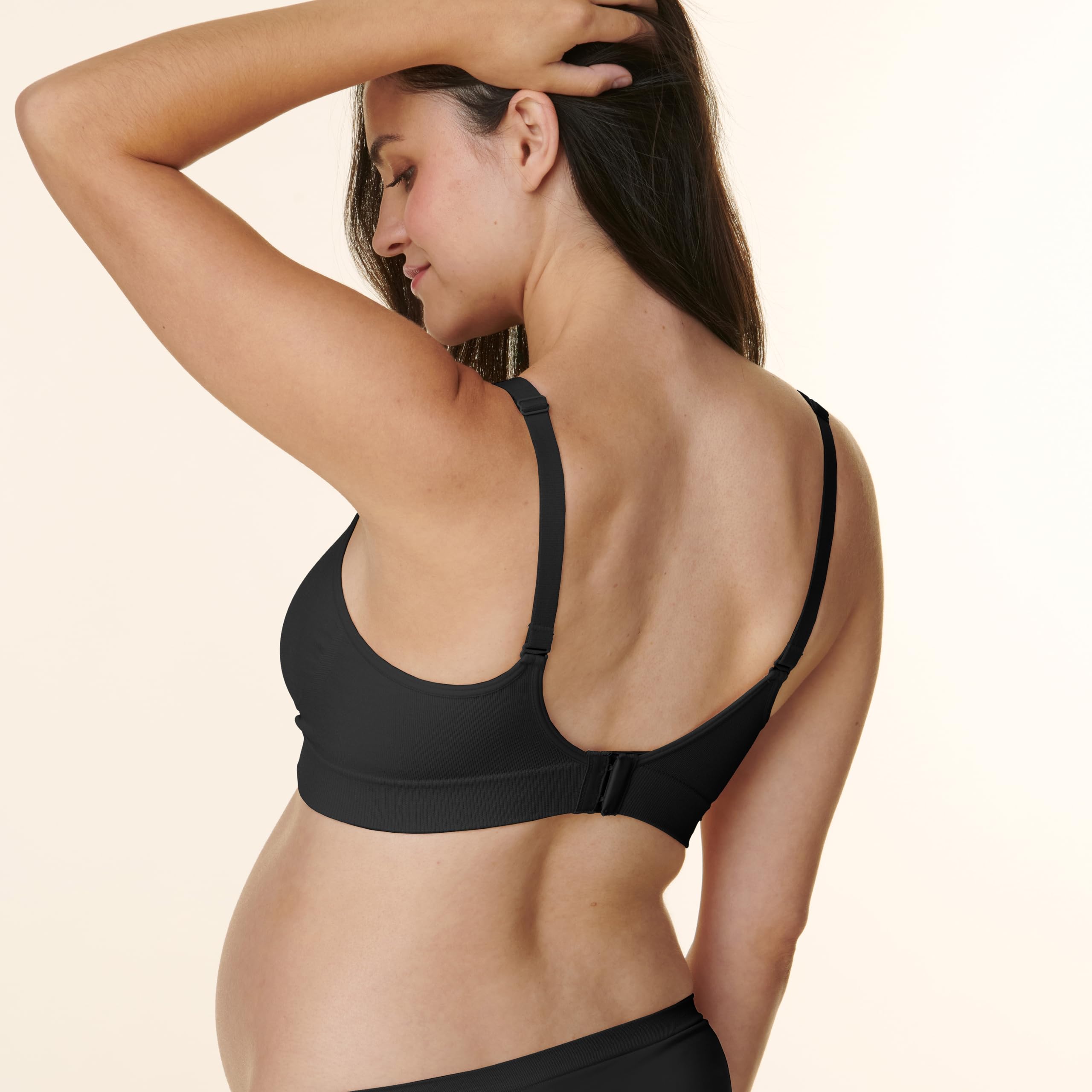 Basics by Bravado Women's Comfort Maternity Bra and Nursing Bra Adjustable, Seamless