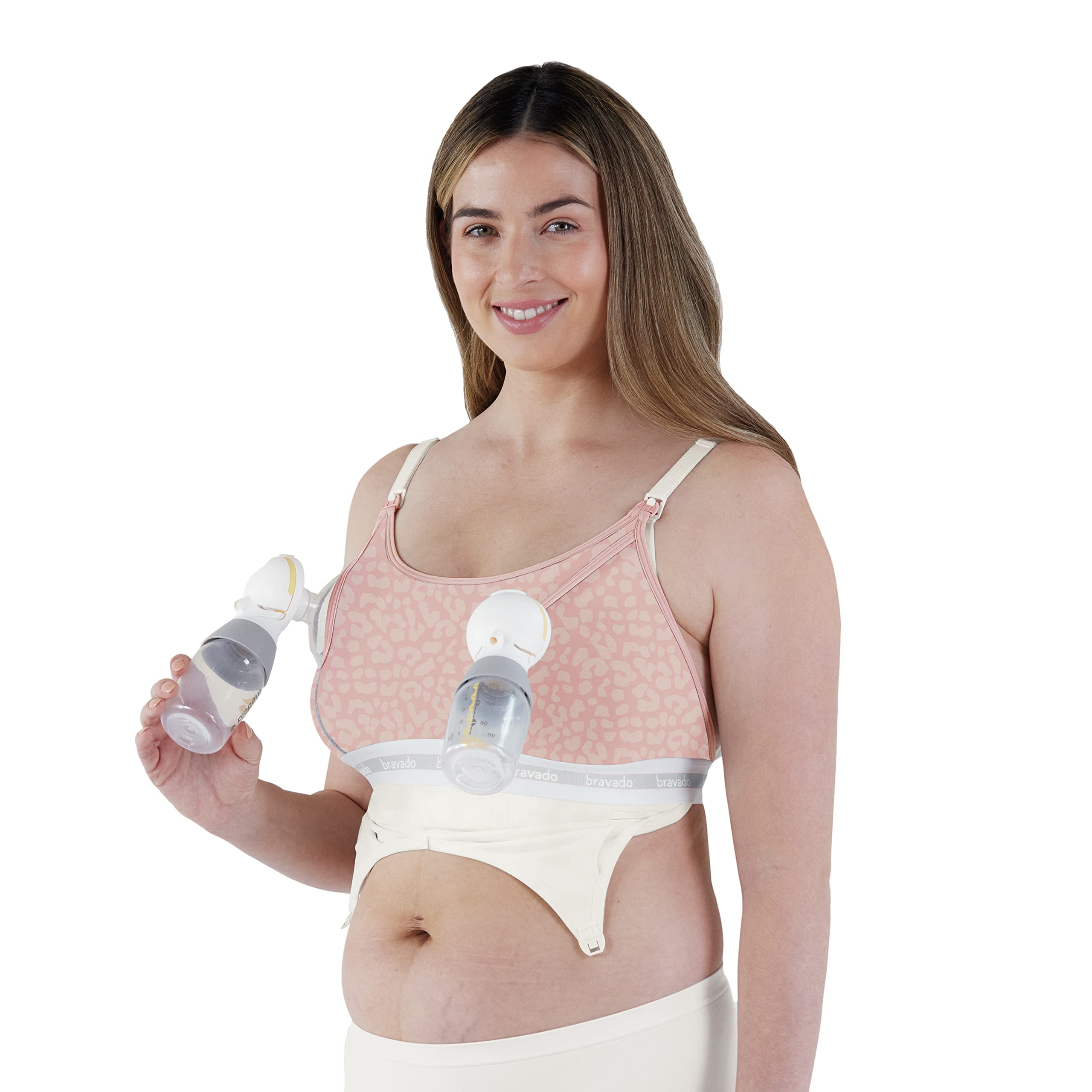 Bravado Designs Sustainable Hands-Free Pumping Accessory | Clip and Pump | Organic Cotton &amp; Tencel™ Modal Blend | S-XL