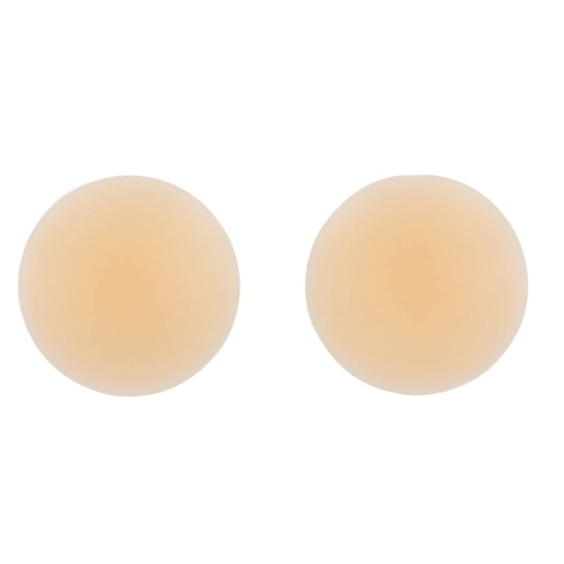 Bye Bra Nipple Covers, Non Adhesive, Silicone, Reusable Up To 25 Times, Beige, 1 Size