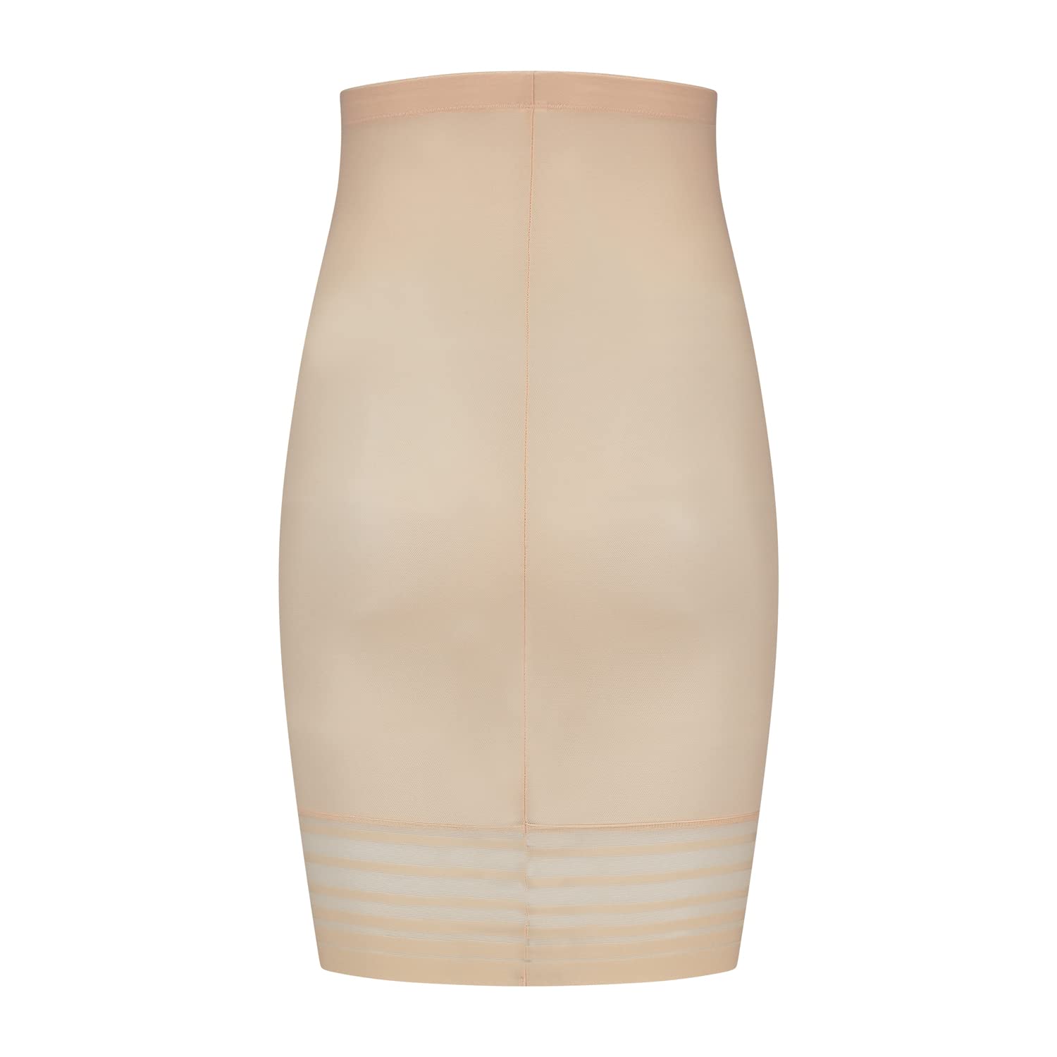 Bye Bra Powermesh High Waist Skirt, High Control, Double-Layer Front Panel, Cotton Crutch, Silicone Strap, Shapewear