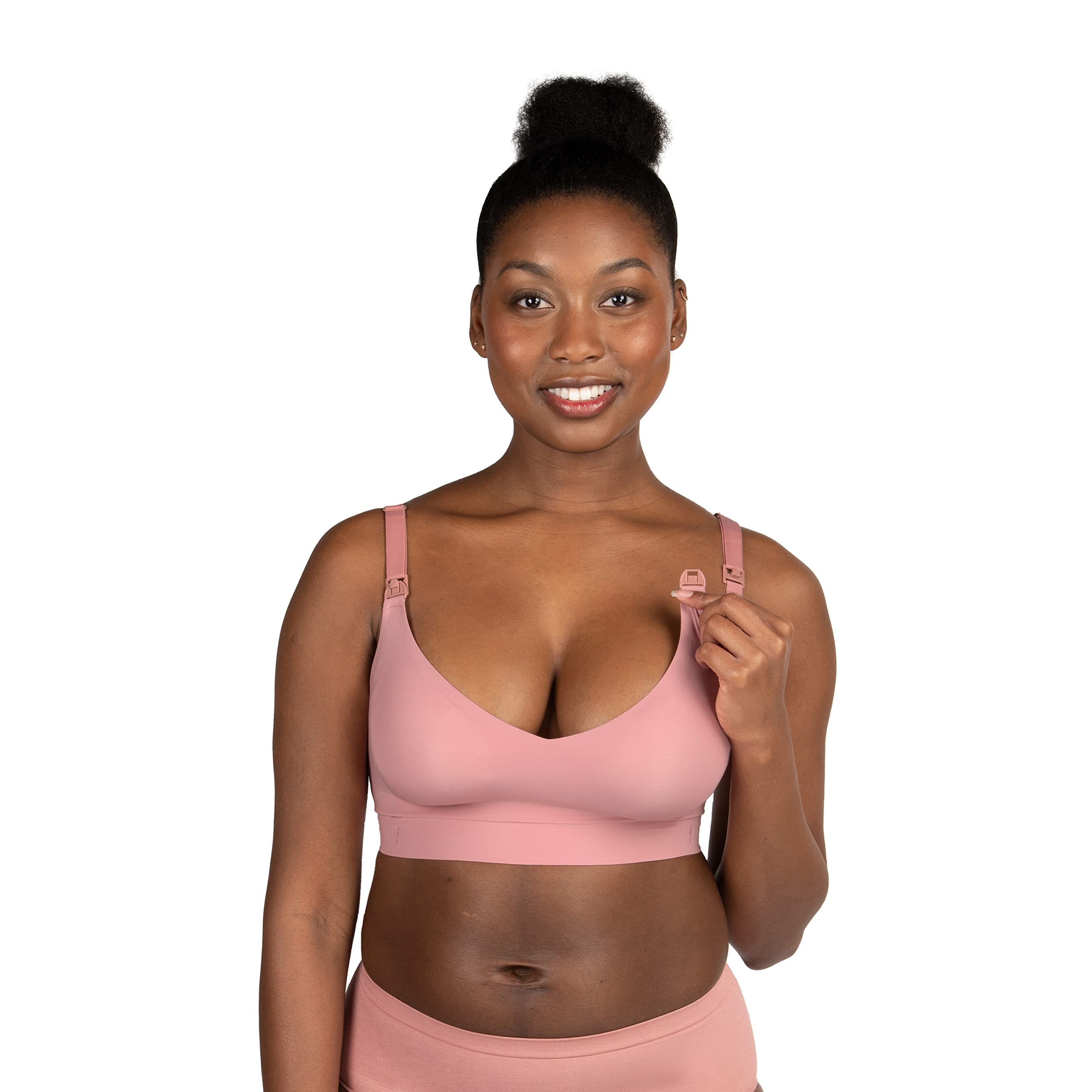 Bravado Designs Women's Enrich Seamless Nursing Bra Maternity Bra Wireless Clip Down for Breastfeeding S-XXL