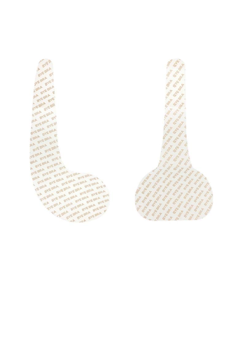 Bye Bra Perfect Cleavage Tape, Breast Lifting Tape, Push Up Bra with Beige Satin Nipple Covers