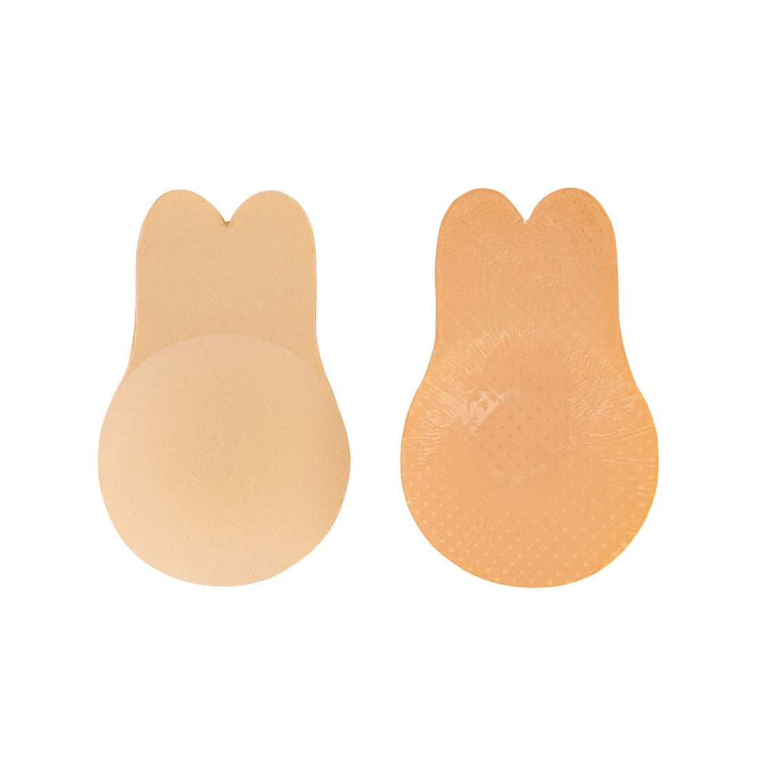 Bye Bra RABIT Pull ups Breast Lift Pasties Reusable Adhesive Nipple Covers for Lifted Effect Invisible Lifting Bra Cups Adjustable Breast Petals Sticker, Nude (XL)