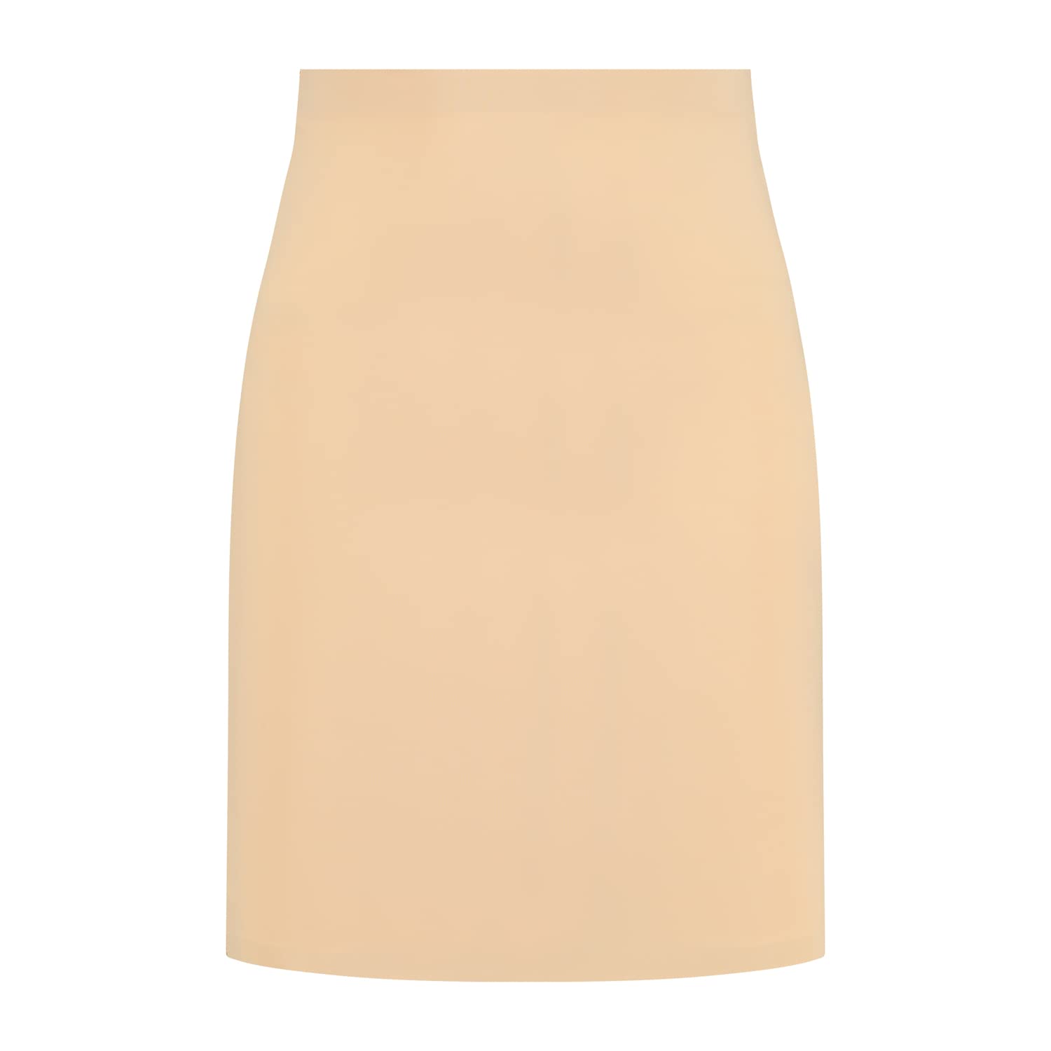 Bye Bra Invisible Skirt, Shaping Half Slip high Waist Underskirt, Light Tummy Control, Seamless Shapewear, Slimming Underwear, Nude and Black, S-XL (Beige, M)