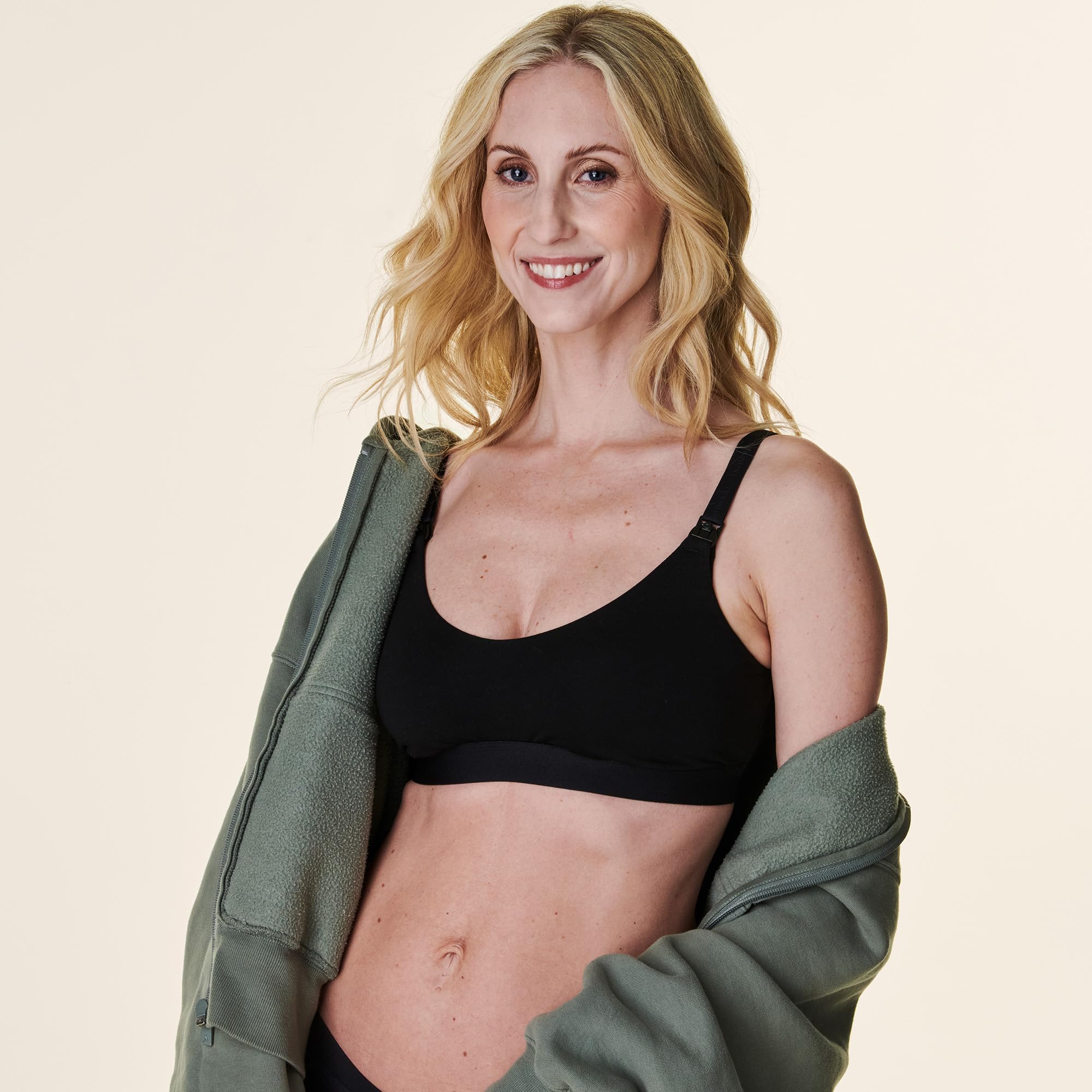 Bravado Designs Women's Cotton Pullover Maternity & Nursing Wireless Full Coverage Bra