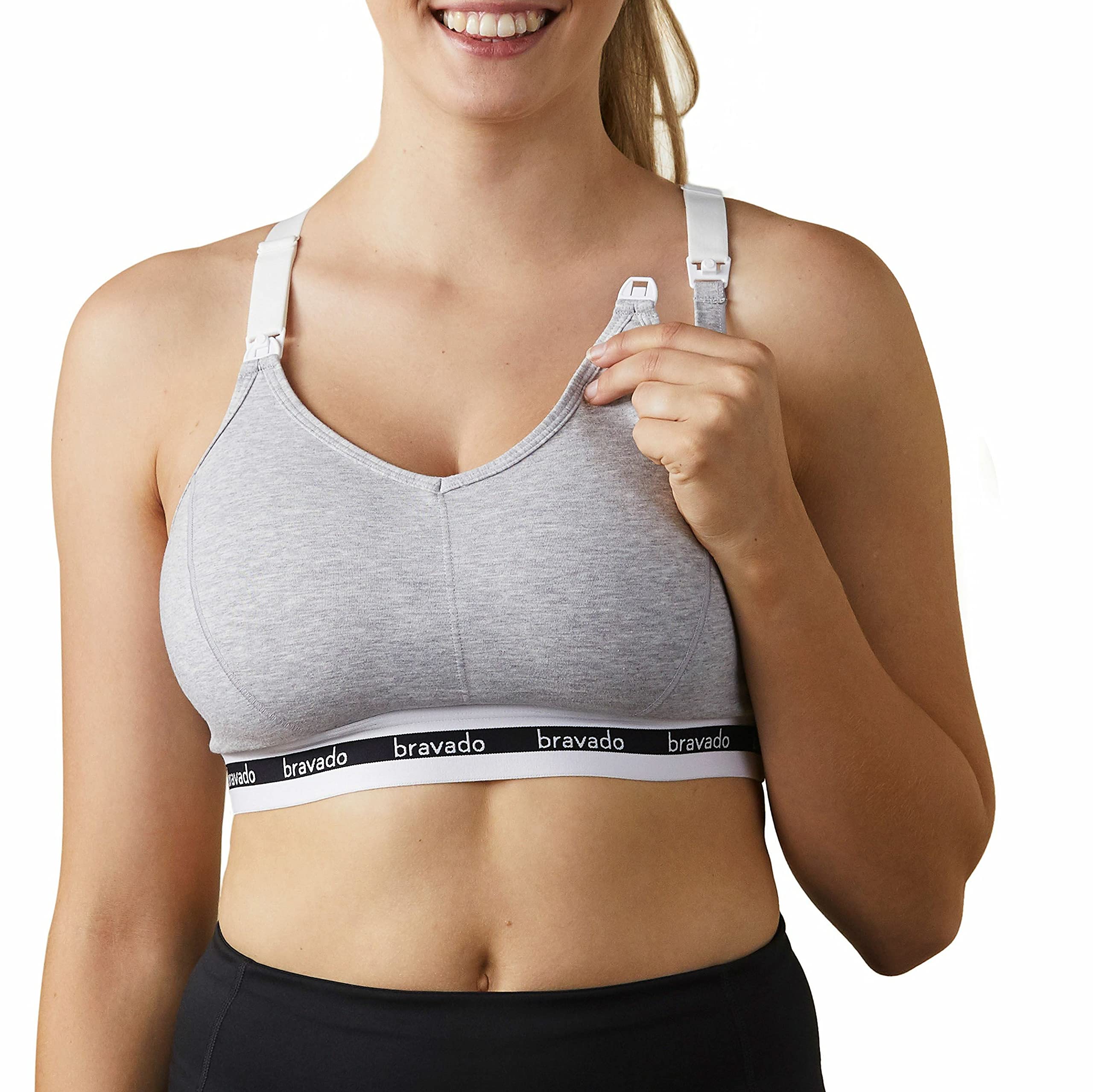 BRAVADO! DESIGNS Women's Body Silk Seamless Nursing Maternity Bra, Dusted PEO, Opaque