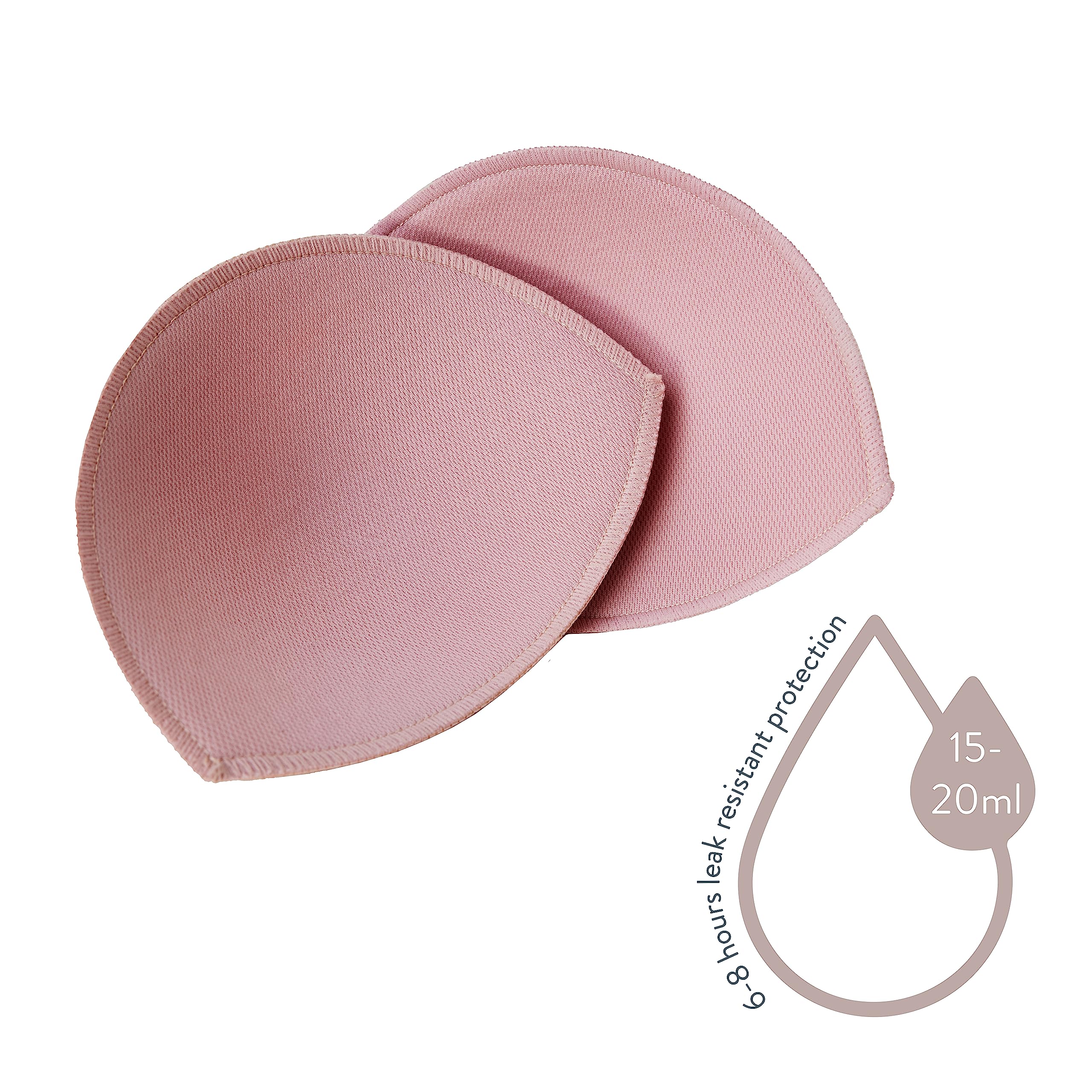 BRAVADO! DESIGNS Reusable Nursing Pads, 2 Pack Leak Resistant Absorbent Washable Breast Pads for Breastfeeding