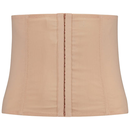 Bye Bra Powermesh Waist Trainer, High Control, Hook And Eye Lock, Transparent Look, Lightweight, Shapewear For Women, Beige Black Light Brown S-XXL