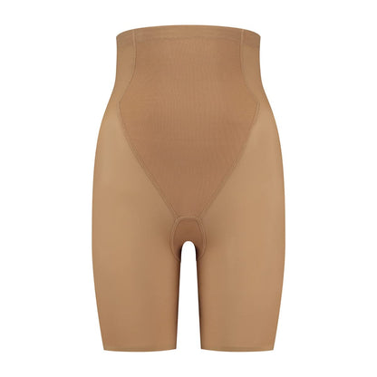 Bye Bra Powermesh High Waist Short, High Control, Double-Layer Front Panel, Cotton Crutch, Silicone Strap, Bonded Leg Edges, Shapewear For Women, Powermesh Shapewear